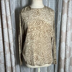 Sandra Roth Ciaosport Vintage Women’s Blouse 100% Silk Top Size 4